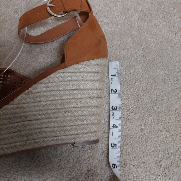 14th & union Theron espadrille wedge sandal rust brown 9.5 - Picture 10 of 10